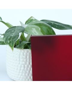 DEGLAS® GS PMMA - Acrylglas Platte | Typ 4608DC | Rot - Cherry| beidseitig Satin | 6mm stark