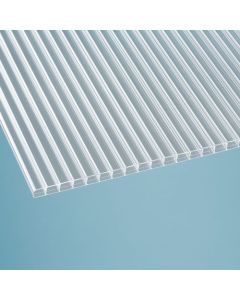 Dacheindeckung Komplettset | Polycarbonat Stegplatten 16mm | 3-fach blueline klar