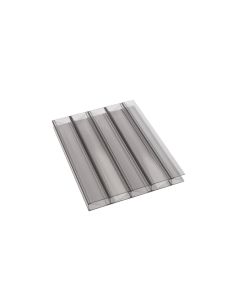 Dacheindeckung Komplettset | Polycarbonat Stegplatten Marlon® Premium Longlife | 16mm - Graphit