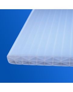 Dacheindeckung Komplettset | Polycarbonat Stegplatten Marlon® ST X-Wall Longlife | 16mm - Opal-weiß